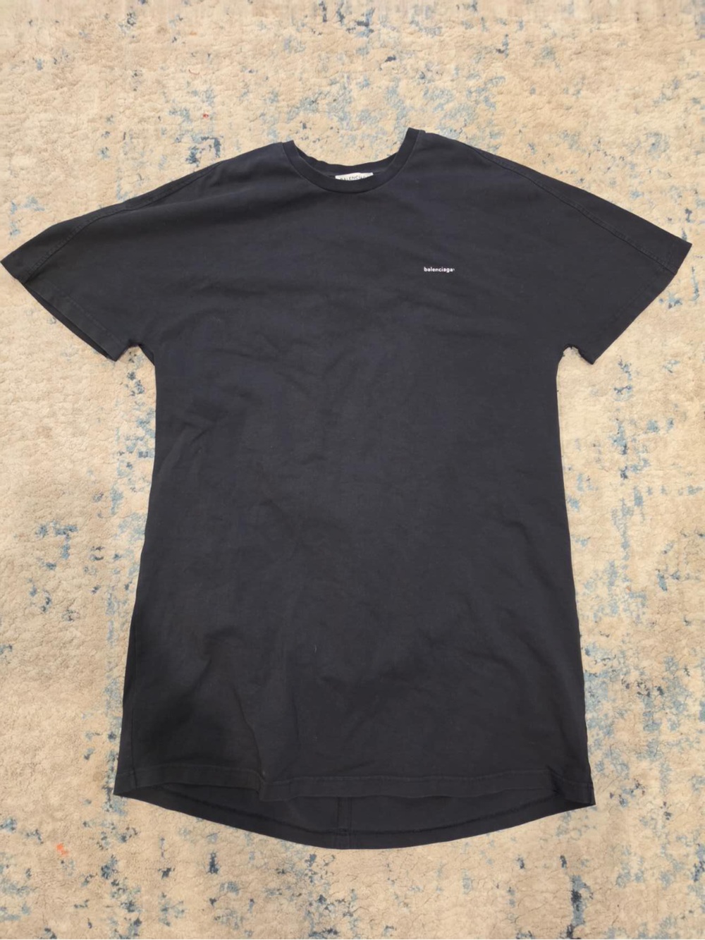 Balenciaga Black Short Sleeve Logo Tee